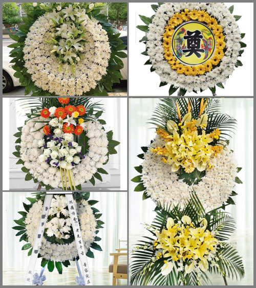 山西运城新绛县三泉镇富有村花圈速递